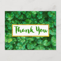 Merci Arrière - plan Feuille de Clover vert