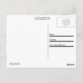 Carte Postale Merci au coeur rouge (Dos)