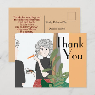 Carte Postale Merci au docteur