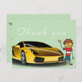 Carte Postale Merci au mécanicien (Devant / Derrière)