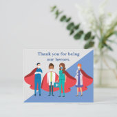 Carte Postale Merci aux travailleurs de la santé Héros Médecin I (Debout devant)