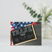 Carte Postale Merci aux vétérans (Debout devant)