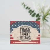 Carte postale Merci aux vétérans (Debout devant)