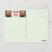 Carte Postale Merci avec une pomme (Dos)