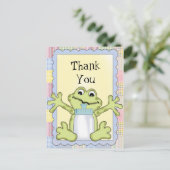 Carte postale Merci Baby Frog (Debout devant)