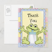 Carte postale Merci Baby Frog (Devant / Derrière)