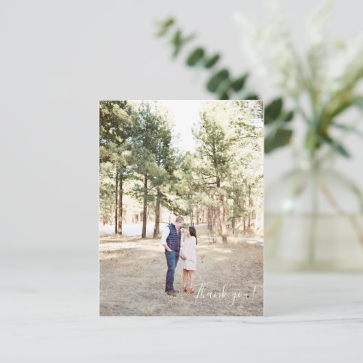 Carte postale Merci baby shower (Debout devant)