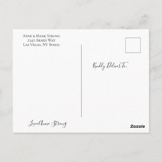 Carte postale Merci baby shower (Dos)