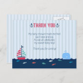 Carte Postale Merci baby shower (Devant / Derrière)