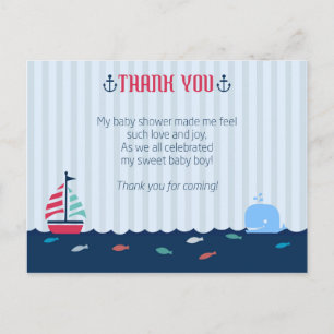 Carte Postale Merci baby shower