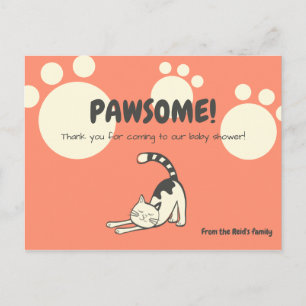 Carte Postale Merci Baby shower