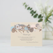 Carte postale Merci Baby shower couple Chicks (Debout devant)