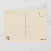 Carte postale Merci Baby shower couple Chicks (Dos)