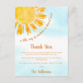 Carte Postale Merci Baby shower solaire (Devant)