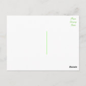 Carte postale Merci baise rouge (Dos)