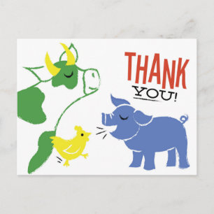 Carte postale Merci Barnyard Bash