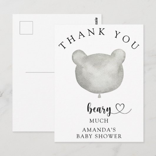 Carte Postale Merci beacoup (Devant / Derrière)