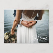Carte Postale Merci Beacoup Mariage Merci (Devant)