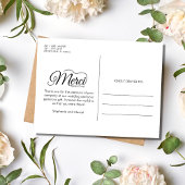 Carte Postale Merci Beacoup Photo de mariage français