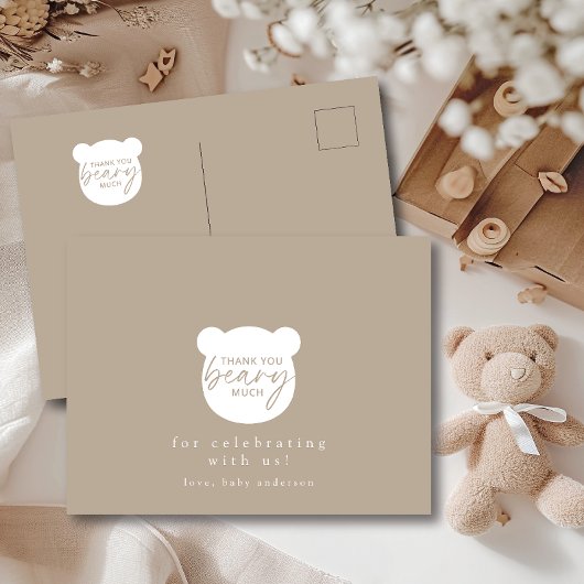 Carte Postale Merci Beary Beaucoup