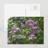Carte Postale Merci - Beau Lilas (Devant / Derrière)