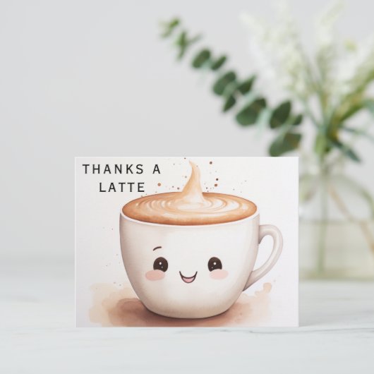 Carte Postale Merci beaucoup (Debout devant)