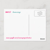 Carte Postale merci beaucoup (Dos)
