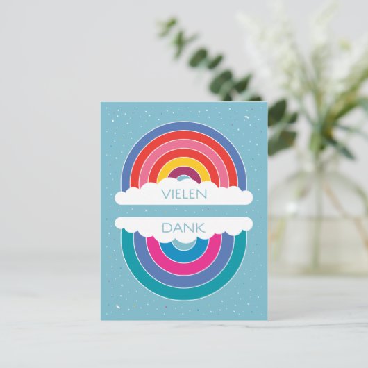 Carte Postale Merci beaucoup (Debout devant)