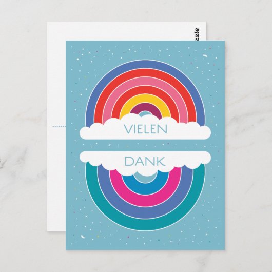 Carte Postale Merci beaucoup (Devant / Derrière)