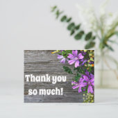 Carte Postale Merci beaucoup (Debout devant)