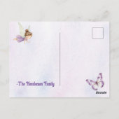 Carte Postale Merci beaucoup à la fée florale violette (Dos)