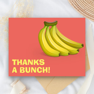 Carte Postale Merci beaucoup Bananes Drôle de remerciement