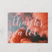 Carte Postale Merci beaucoup Coral Pink Sky Photo (Devant / Derrière)