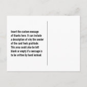 Carte postale "MERCI BEAUCOUP !" joyeuse et ludiqu (Dos)