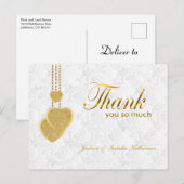 Carte Postale Merci Beaucoup - Mariés (Devant / Derrière)