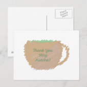 Carte Postale Merci Beaucoup Matcha (Devant / Derrière)