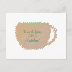Carte Postale Merci Beaucoup Matcha