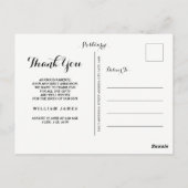 Carte postale Merci bébé (Dos)