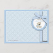 Carte postale Merci bébé Teddy Bear (Dos)