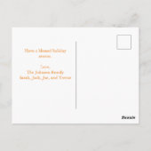 Carte Postale Merci Blessed Family Photo Collage Thanksgiving (Dos)