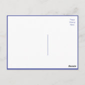 Carte postale Merci bleu de la Marine (Dos)