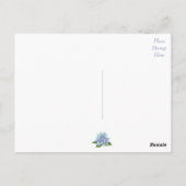 Carte postale Merci Blue Lotus (Dos)