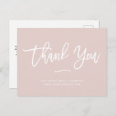 Carte Postale Merci | Blush Custom Retail Small Business (Devant / Derrière)