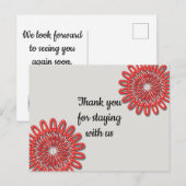 Carte Postale Merci bon marché pour la location de vacances (Devant / Derrière)