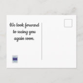 Carte Postale Merci bon marché pour la location de vacances (Dos)