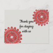 Carte Postale Merci bon marché pour la location de vacances (Devant)