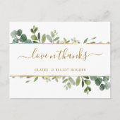 Carte Postale Merci Botanique Gold Green (Devant)