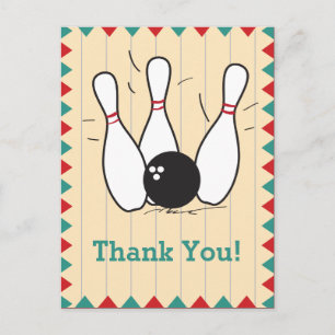 Carte postale Merci Bowling