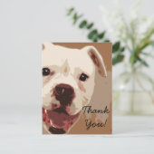 Carte postale Merci Boxer Dog Art (Debout devant)