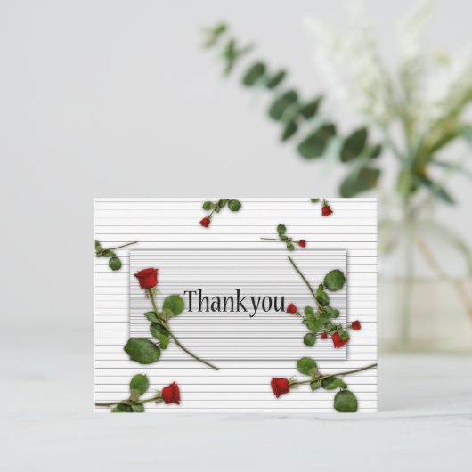 Carte Postale Merci branché (Debout devant)